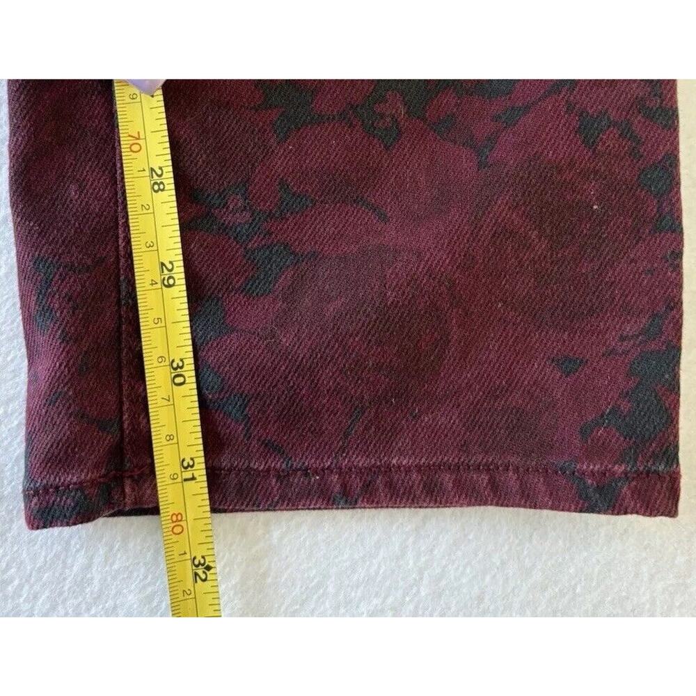 Ann Taylor Modern Fit Jeans Size 10 Purple‎ & Black Straight Stretch Denim (b1) - Picture 5 of 7